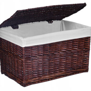 Kufer wiklinowy 65L 56x34x34 cm brązowy