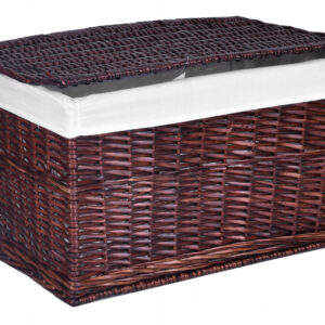 Alternative view of Kufer wiklinowy 105L 66x40x40 cm brązowy