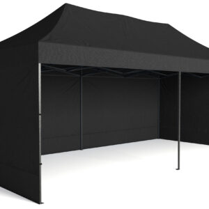 Alternative view of Pawilon handlowy ekspresowy - 3x6 m - czarny