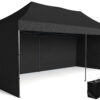 Pawilon handlowy ekspresowy - 3x6 m - czarny