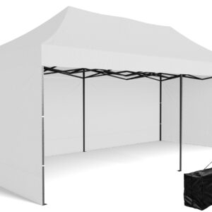 Pawilon handlowy ekspresowy - 3x6 m - biały
