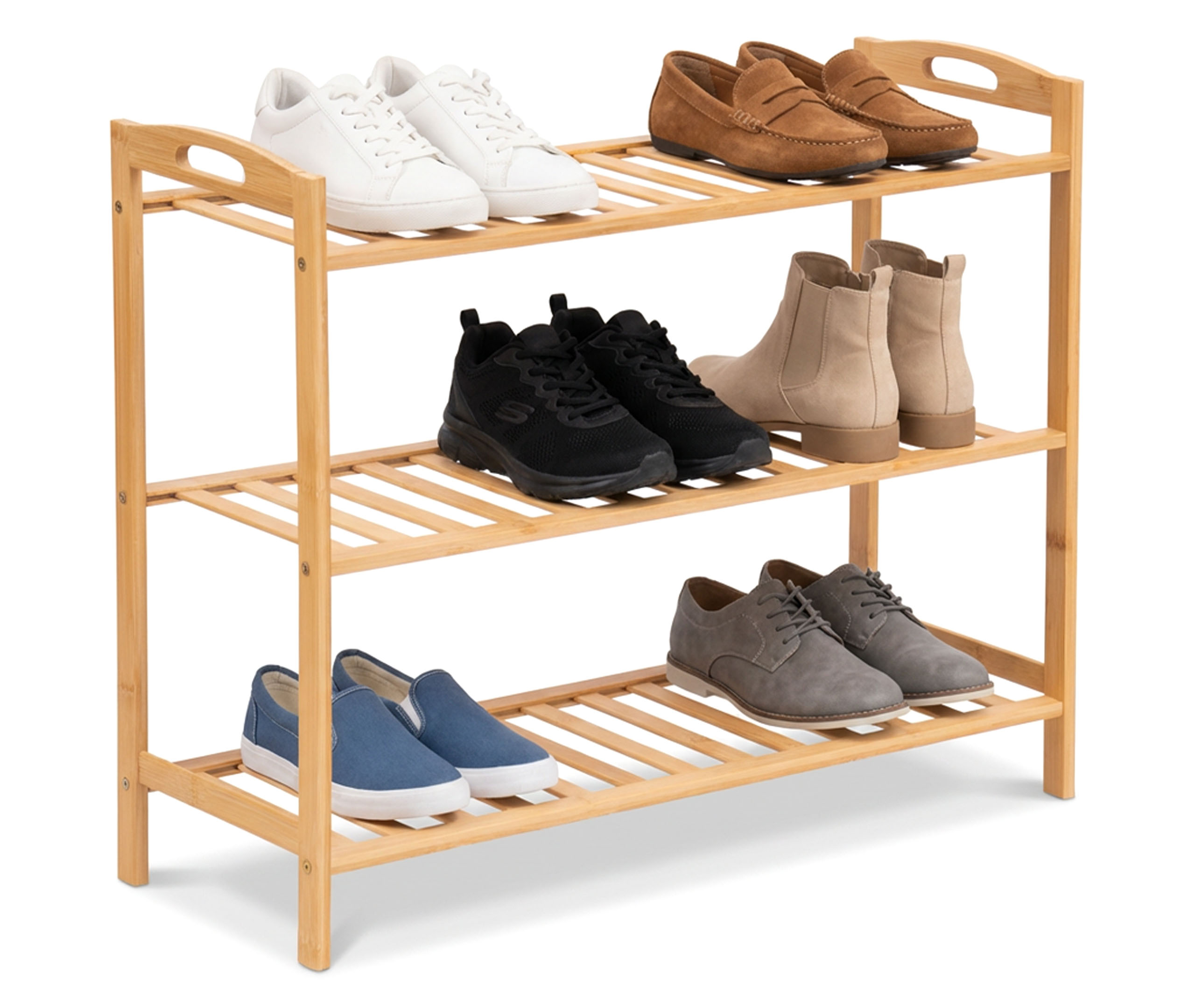 Bambusowy regał na buty 3 poziomy Astaria