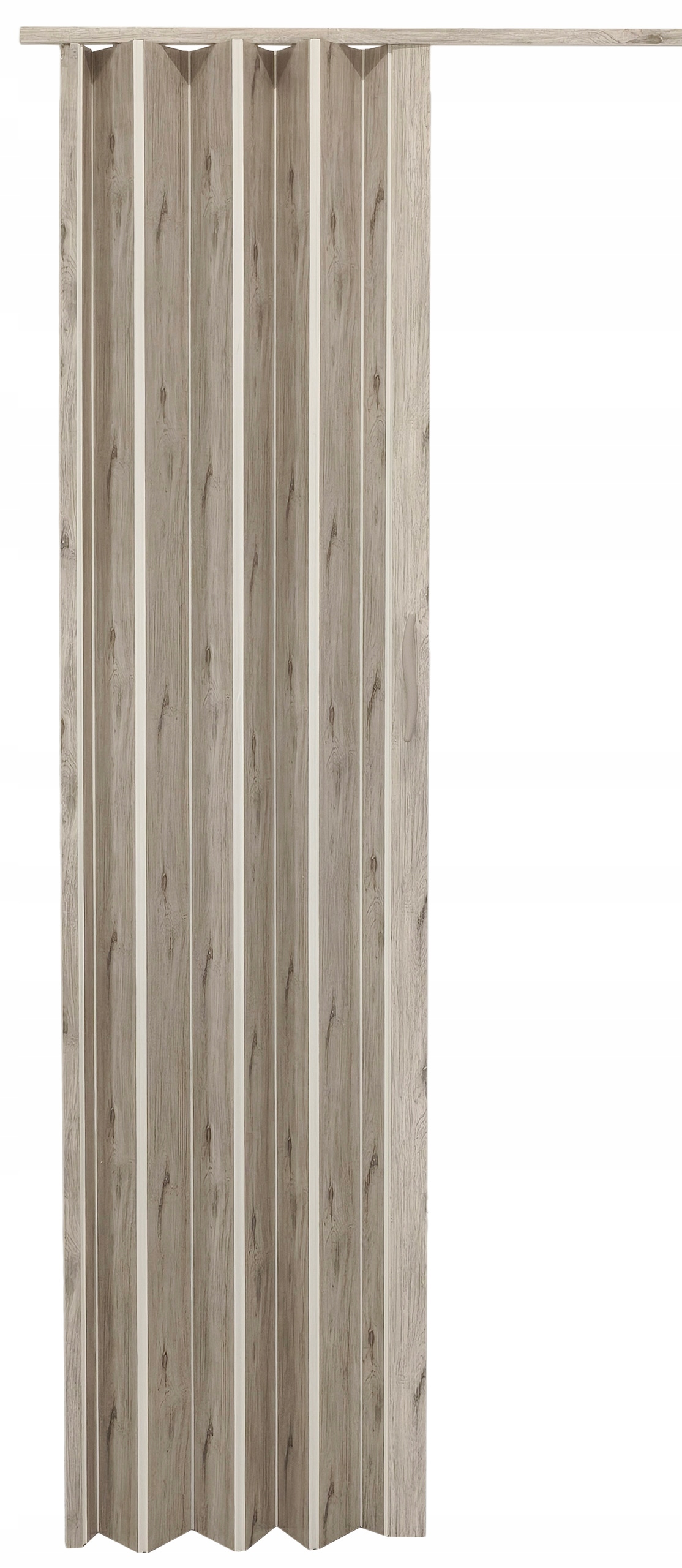 Drzwi harmonijkowe 001P DĄB ALASKA MAT - 90 cm - obrazek 4