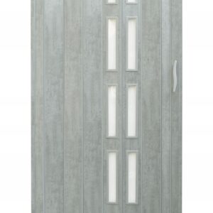 Drzwi harmonijkowe 005S BETON MAT - 80 cm