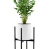 Kwietnik stojący loftowy Torre 70 cm czarny