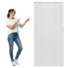 Drzwi harmonijkowe 001P BIAŁY MAT - 80 cm