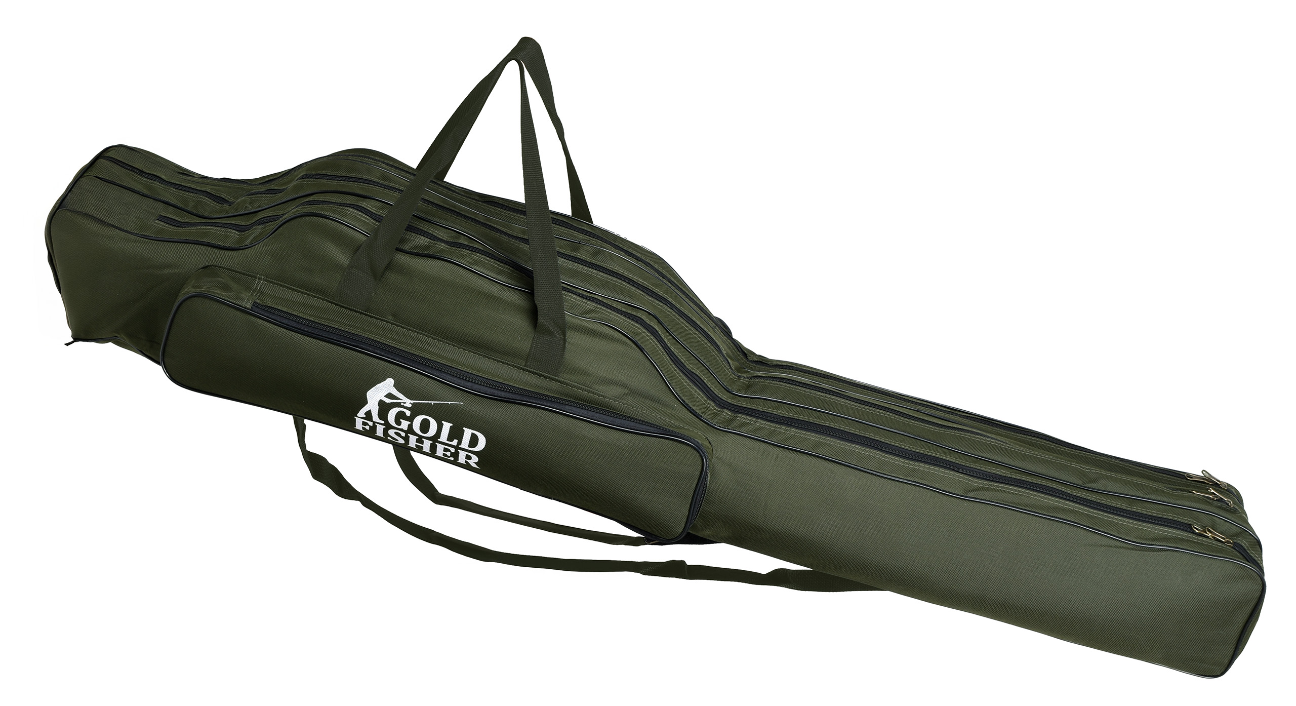 Pokrowiec na wędki 140 cm Gold Fisher 3 komory - obrazek 2