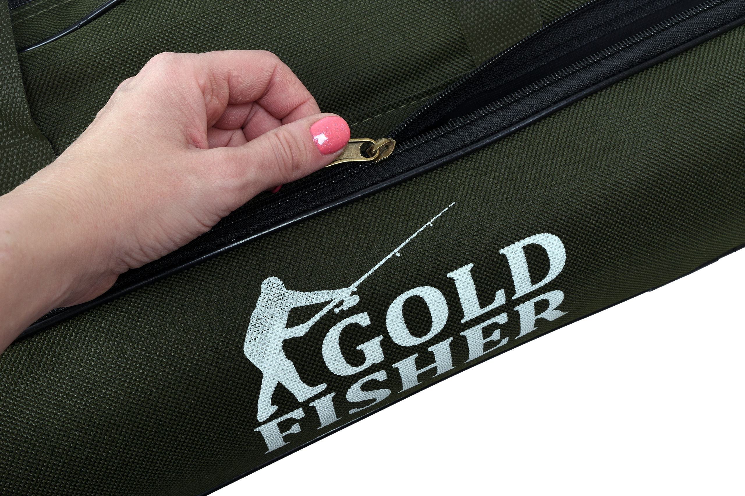 Pokrowiec na wędki 140 cm Gold Fisher 3 komory - obrazek 4