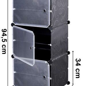 Alternative view of Szafka na buty modułowa garderoba Pola czarna