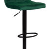 Hoker barowy Arako Black ciemnozielony Velvet