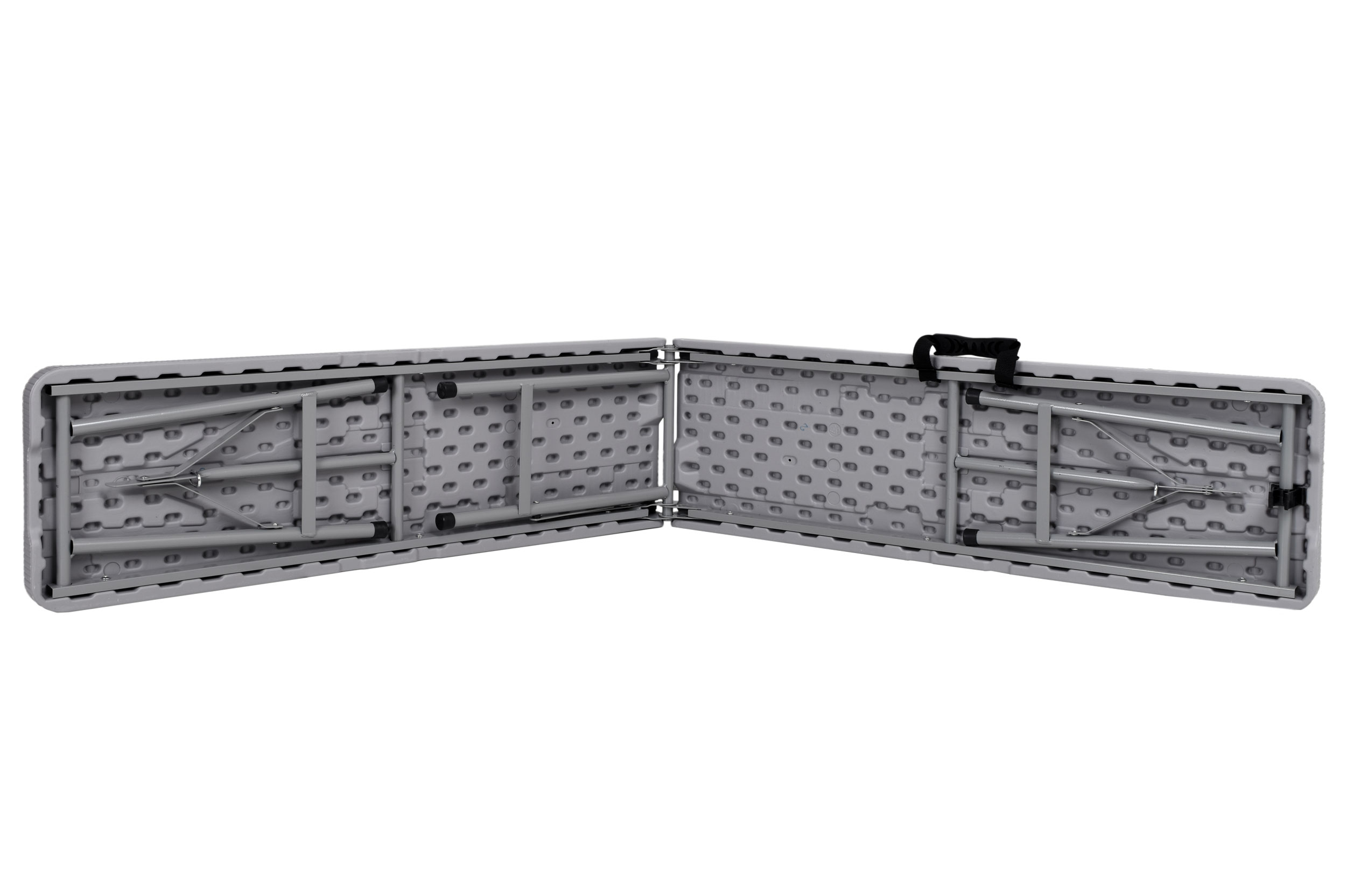 Ławka cateringowa składana w walizkę 180 cm RATTAN szara - obrazek 3