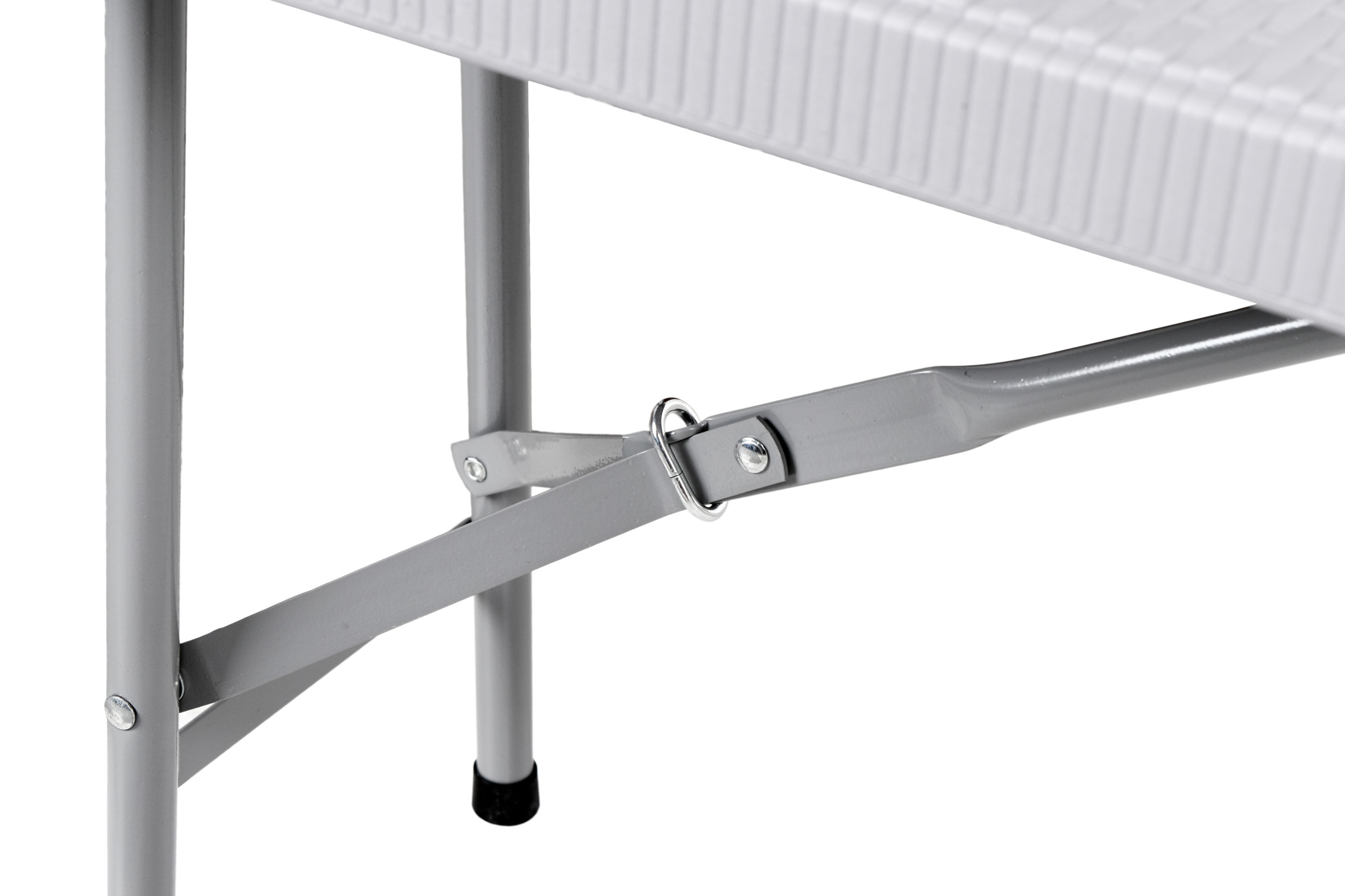 Ławka cateringowa składana w walizkę 180 cm RATTAN szara - obrazek 4