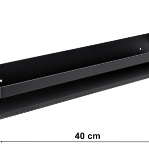 Alternative view of Półka łazienkowa loftowa Megara 40 cm czarna