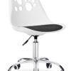 Fotel obrotowy Grover białoczarny