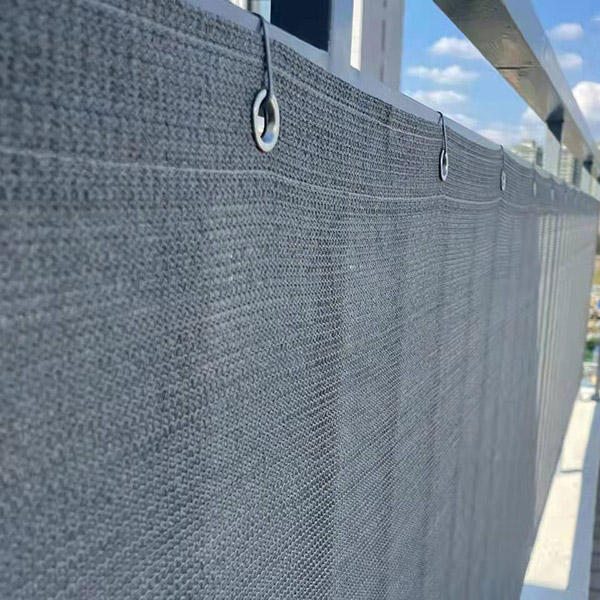 Osłona mata balkonowa szara 1x5 m - obrazek 5