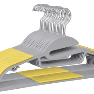 Alternative view of Wieszak Flexi komplet 20 sztuk szaro-żółty