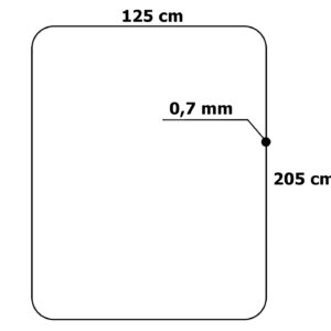 Alternative view of Mata ochronna pod fotel pc 125x205 cm 0,7 mm