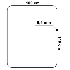 Alternative view of Mata ochronna pod fotel pvc 100x140 cm 0,5 mm