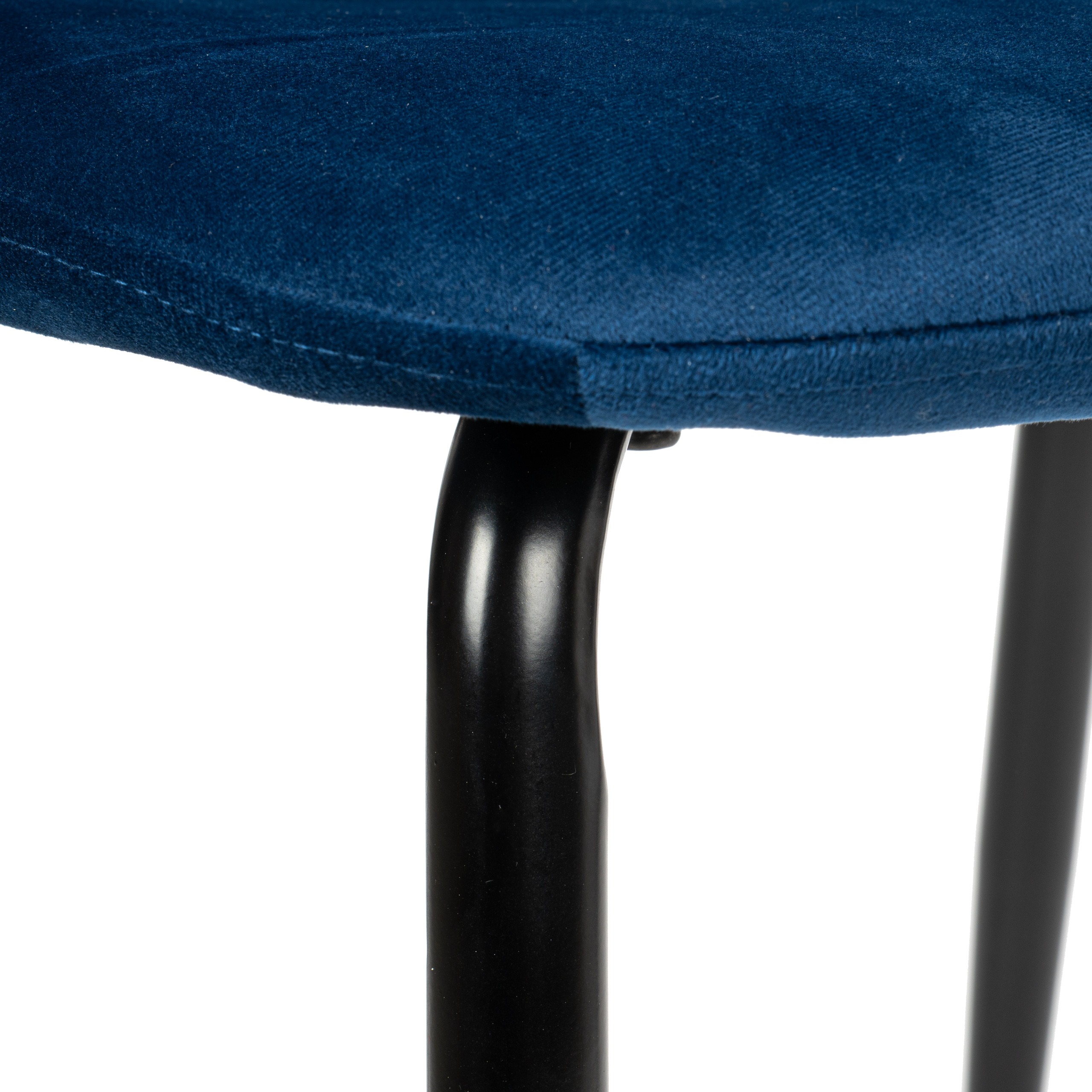 Krzesło welurowe Orlando Velvet granatowe - obrazek 10