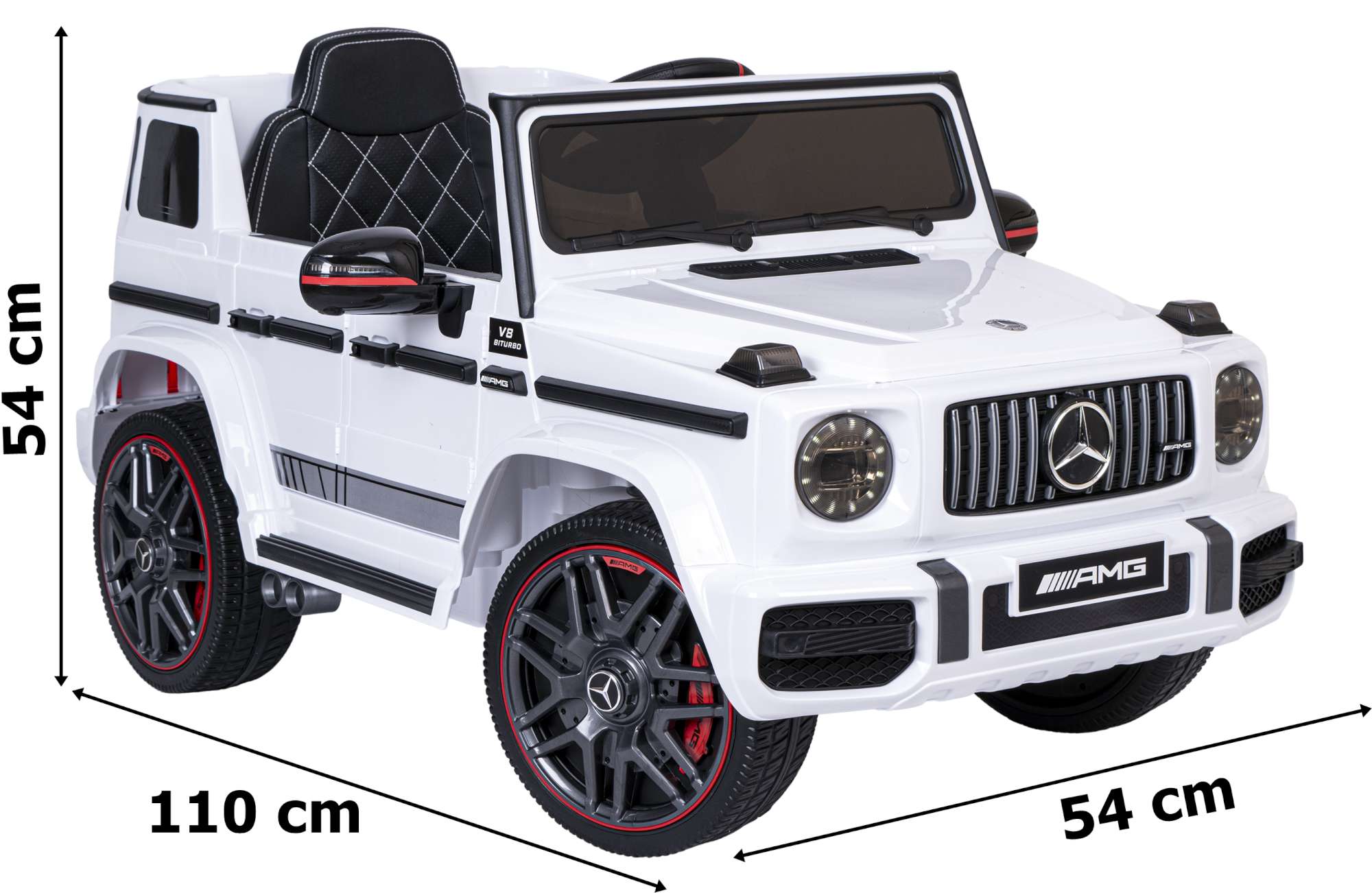 Samochód elektryczny dla dzieci MERCEDES AMG G63 biały - obrazek 4