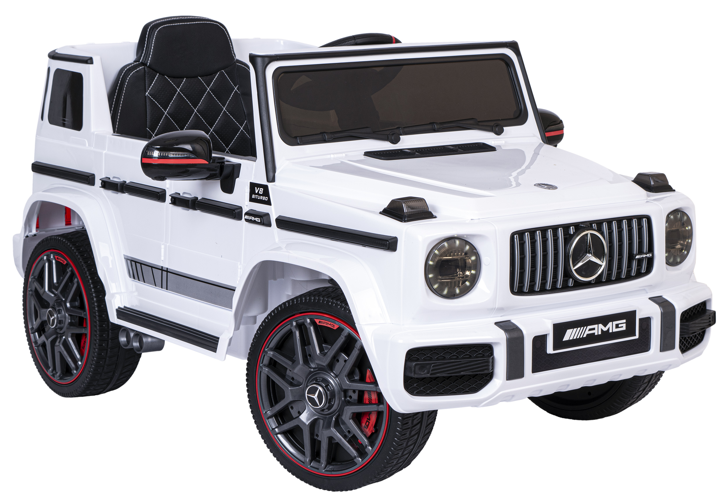 Samochód elektryczny dla dzieci MERCEDES AMG G63 biały - obrazek 5