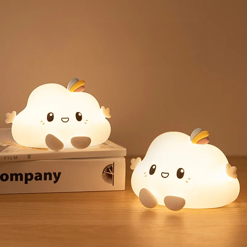 Silikonowa lampka nocna Chmurka led rgb - obrazek 7