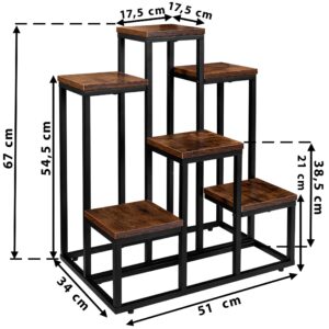Alternative view of Kwietnik stojący loft BELGAR RUSTIC stojak na kwiaty