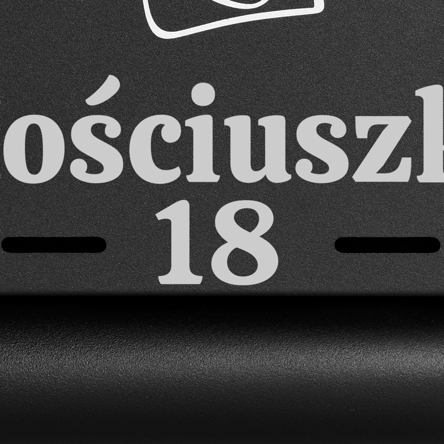 Skrzynka pocztowa na listy Hadvar czarna z napisami - obrazek 7