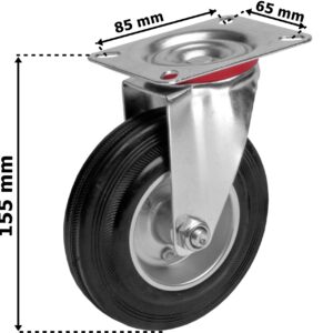 Alternative view of Zestaw jezdny 4 kółka MOVER meblowe 400 kg