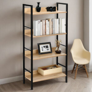 Alternative view of Regał industrialny loft Varberg Modern Oak