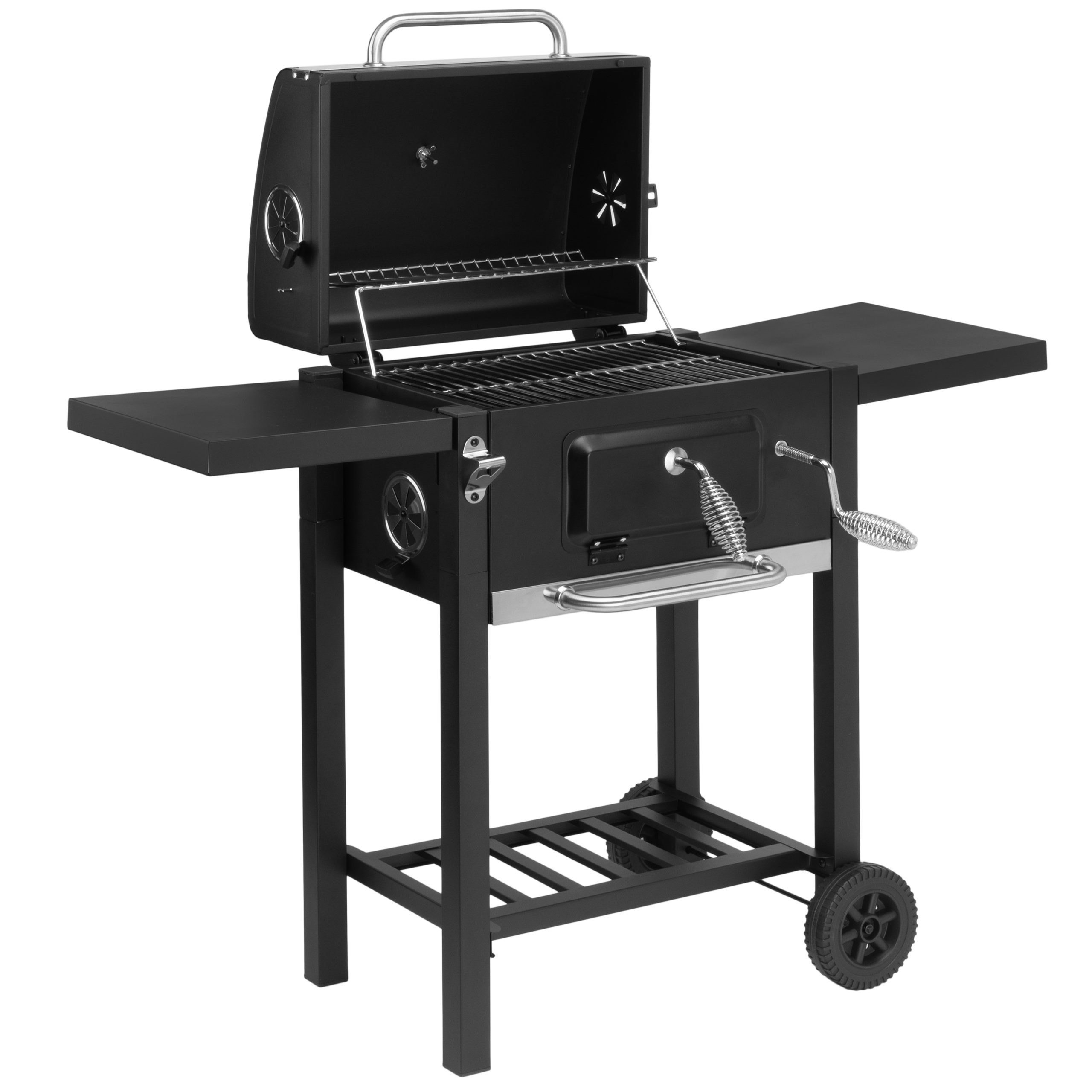Grill węglowy ogrodowy CARBON czarny - obrazek 2