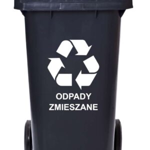 Alternative view of Pojemnik na odpady 120L kosz śmietnik czarny