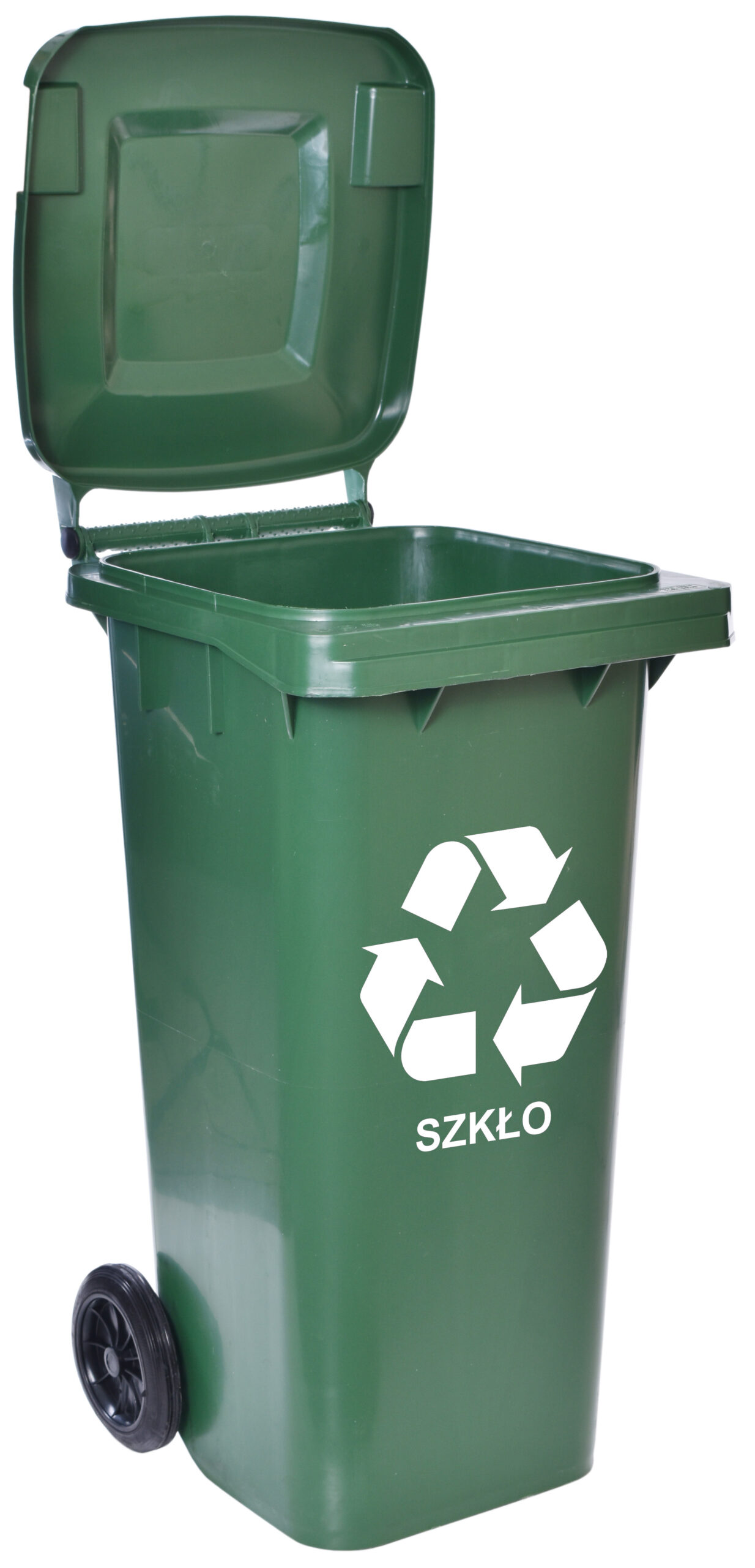 Pojemnik na odpady 120L kosz śmietnik zielony - obrazek 4