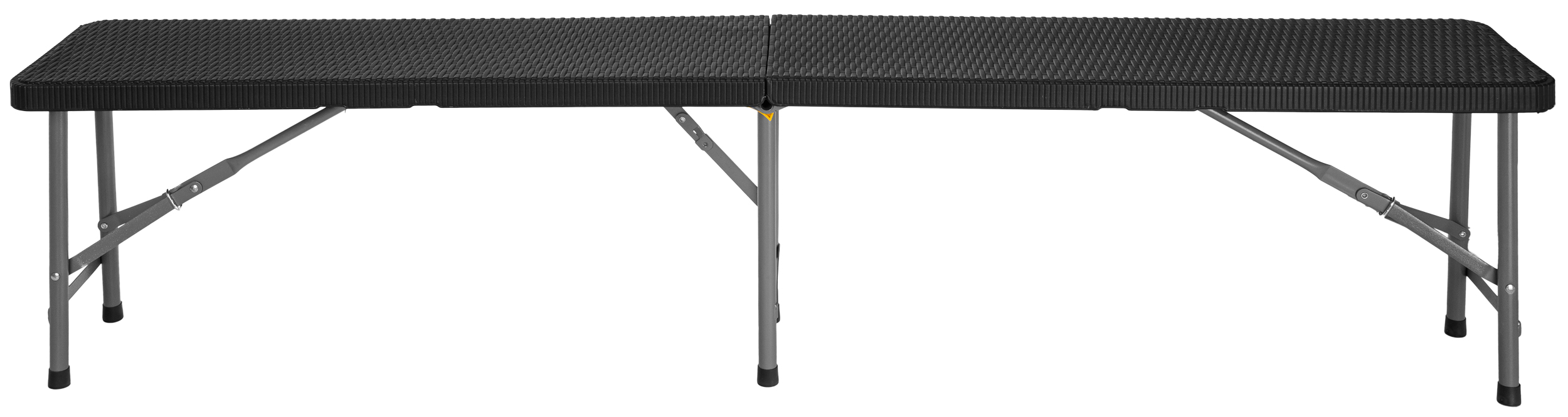 Ławka cateringowa składana w walizkę 180 cm RATTAN czarna - obrazek 5