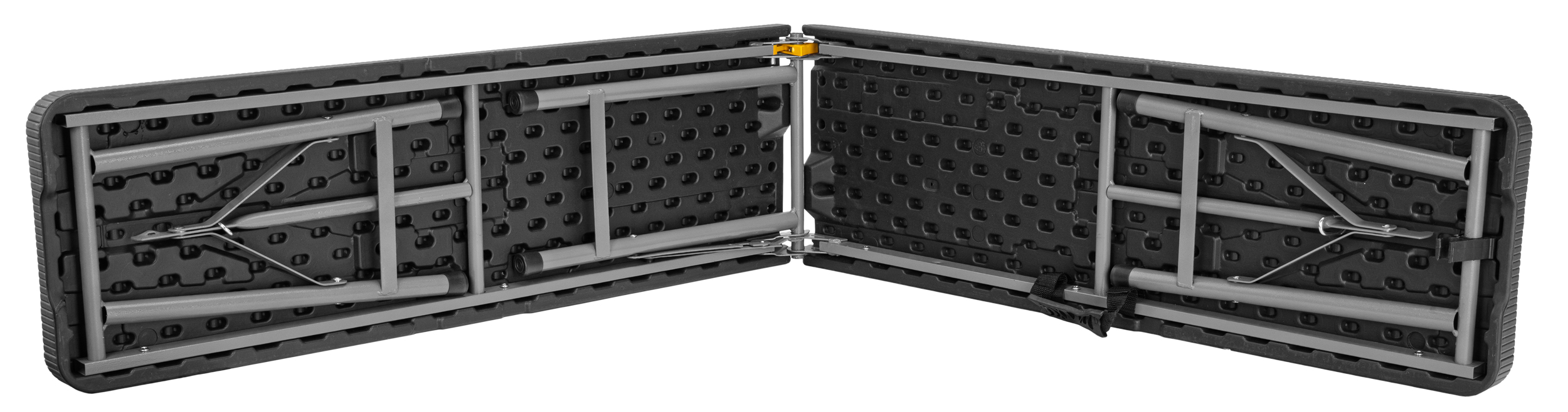 Ławka cateringowa składana w walizkę 180 cm RATTAN czarna - obrazek 6