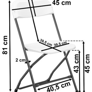 Alternative view of Krzesło składane cateringowe SIMPLO WHITE białe