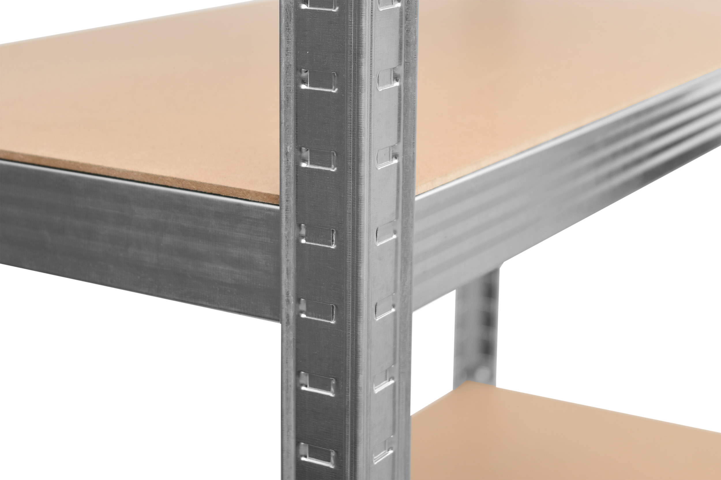 Regał stalowy magazynowy 200kg 5 poziomów 205x120x45 cm ocynkowany - obrazek 5