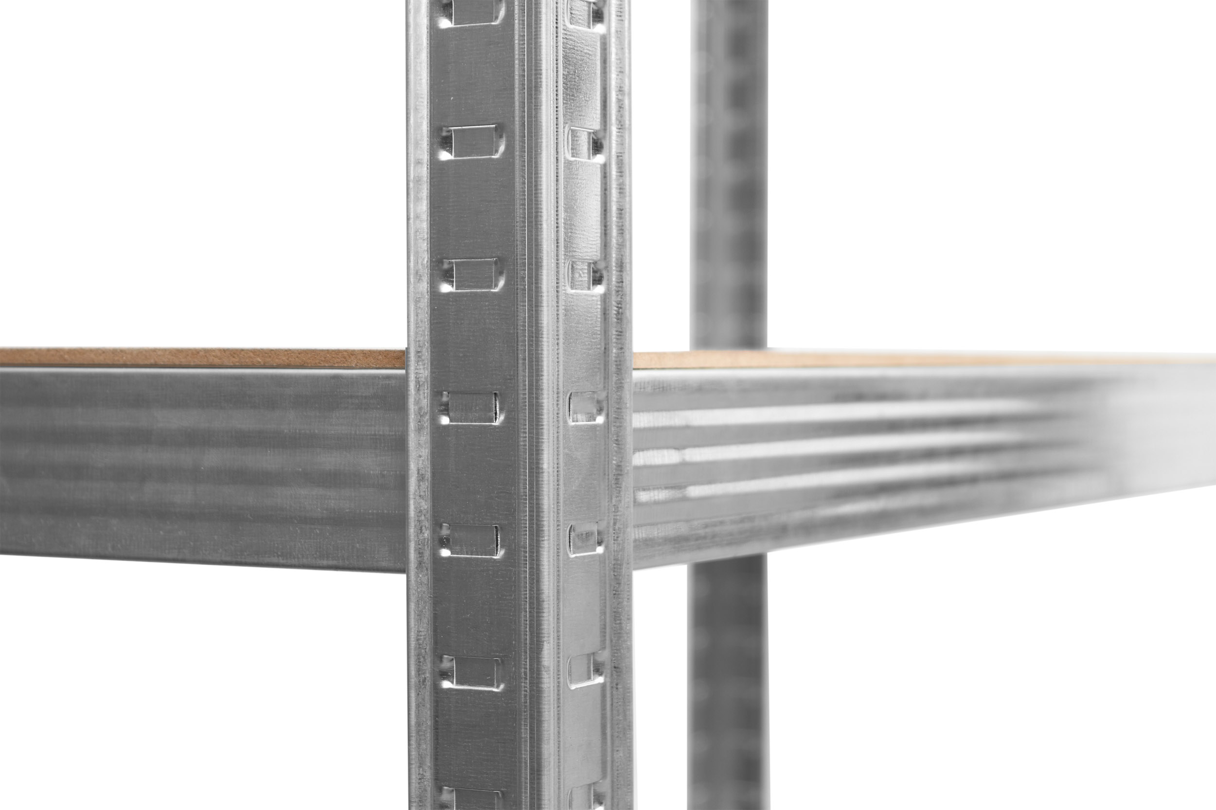 Regał stalowy magazynowy 200kg 5 poziomów 205x120x45 cm ocynkowany - obrazek 6