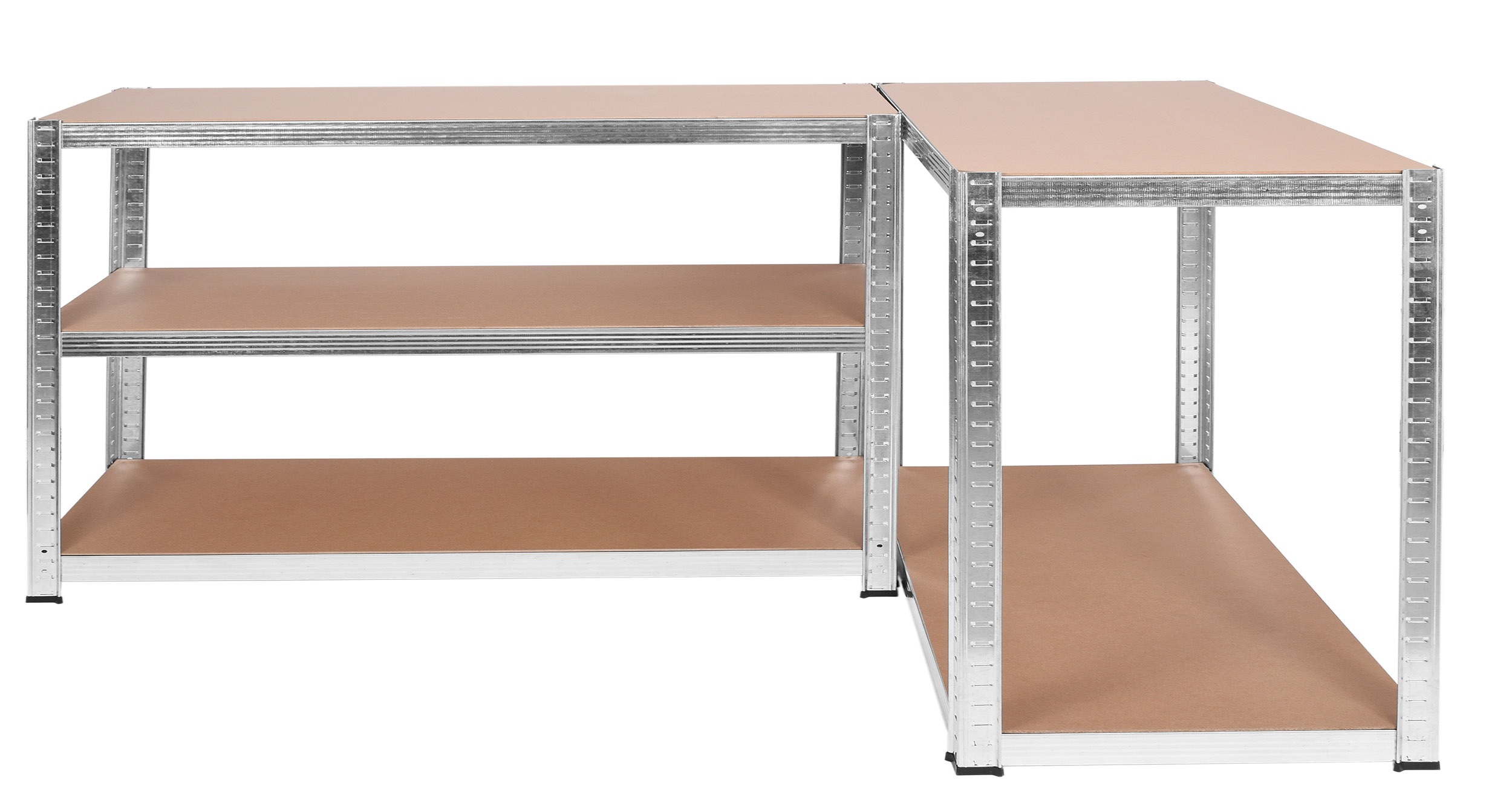 Regał stalowy magazynowy 200kg 5 poziomów 205x120x45 cm ocynkowany - obrazek 8
