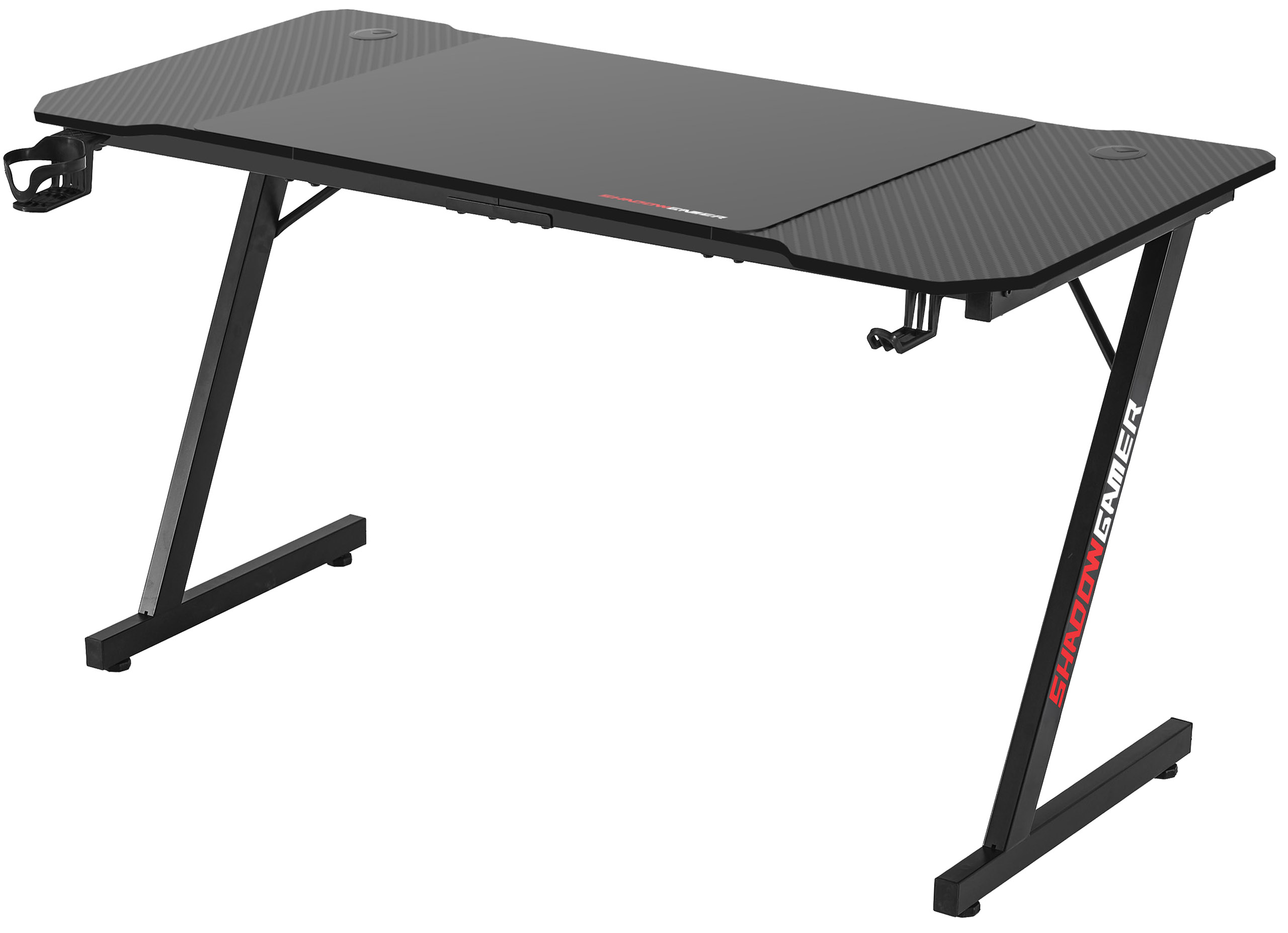 Biurko gamingowe SHADOW GAMER 1.1 160 cm podkładka - obrazek 6