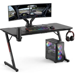 Biurko gamingowe SHADOW GAMER 1.1 160 cm podkładka