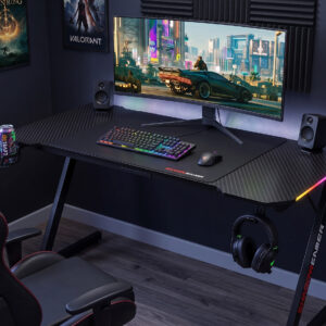 Alternative view of Biurko gamingowe SHADOW GAMER 2.0 140 cm LED RGB podkładka
