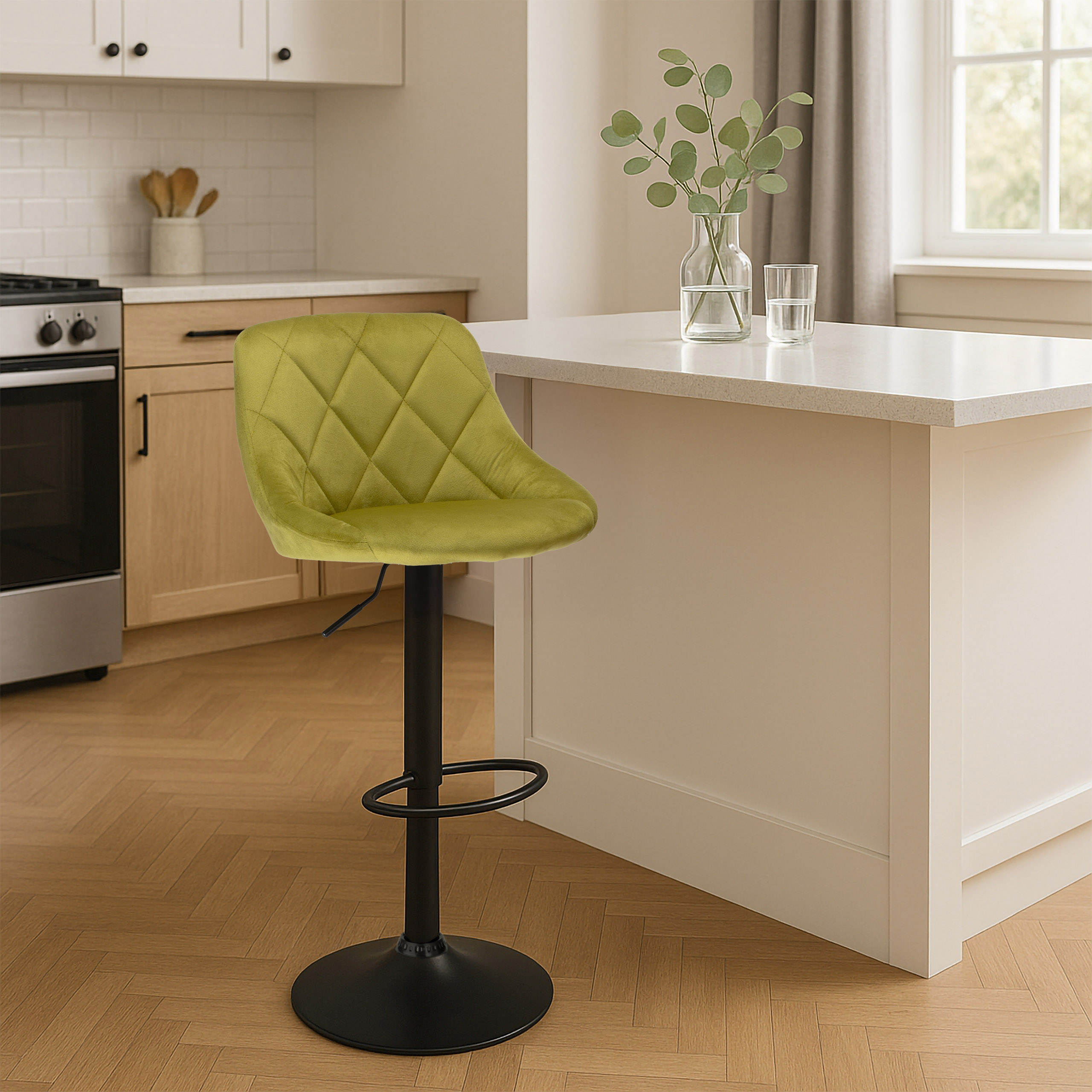 Hoker barowy Cydro Black Oliwkowy Velvet - obrazek 3