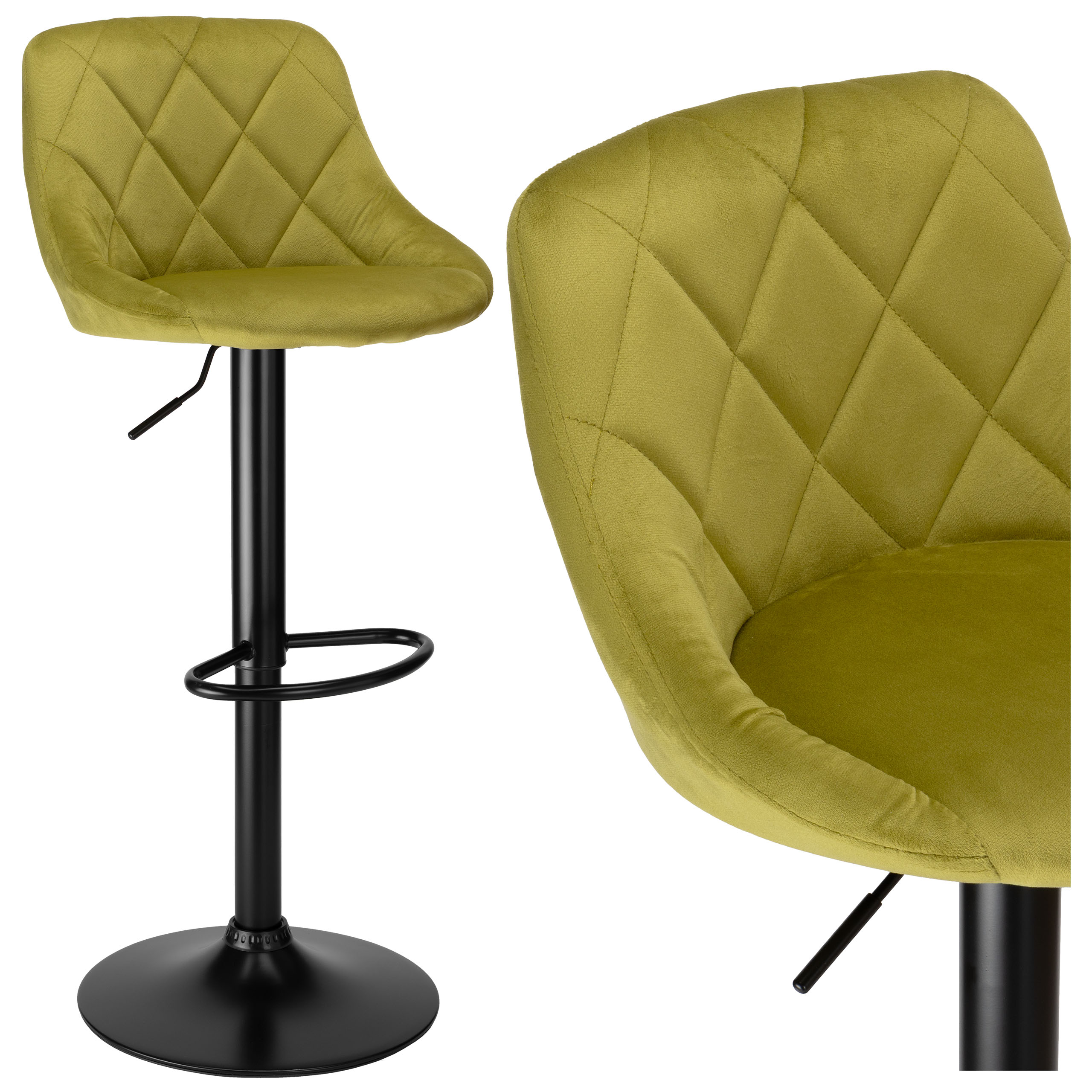 Hoker barowy Cydro Black Oliwkowy Velvet - obrazek 5