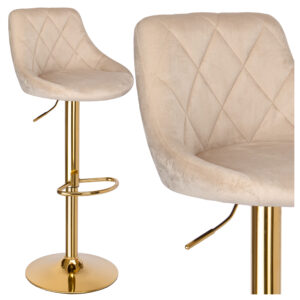 Hoker barowy Cydro Gold beżowe Velvet