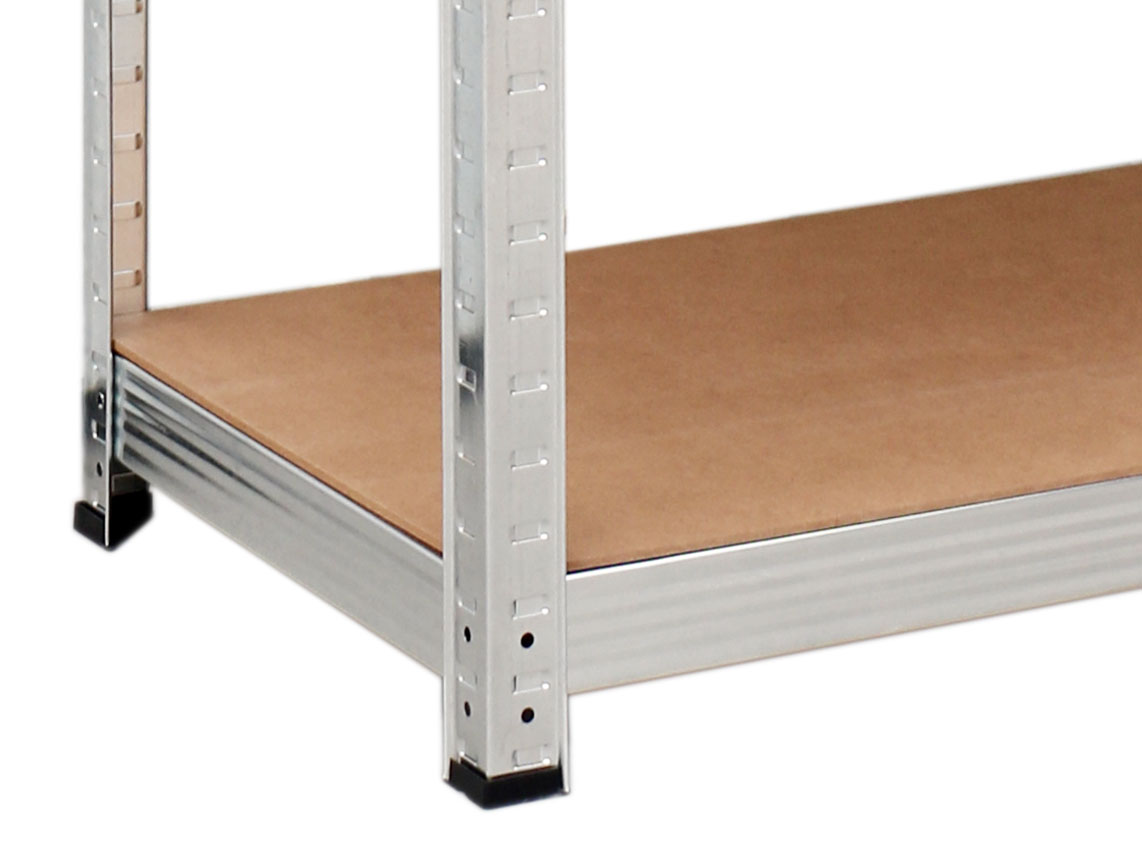 Regał magazynowy 4 poziomy 174x80x40 150 kg srebrny - obrazek 8