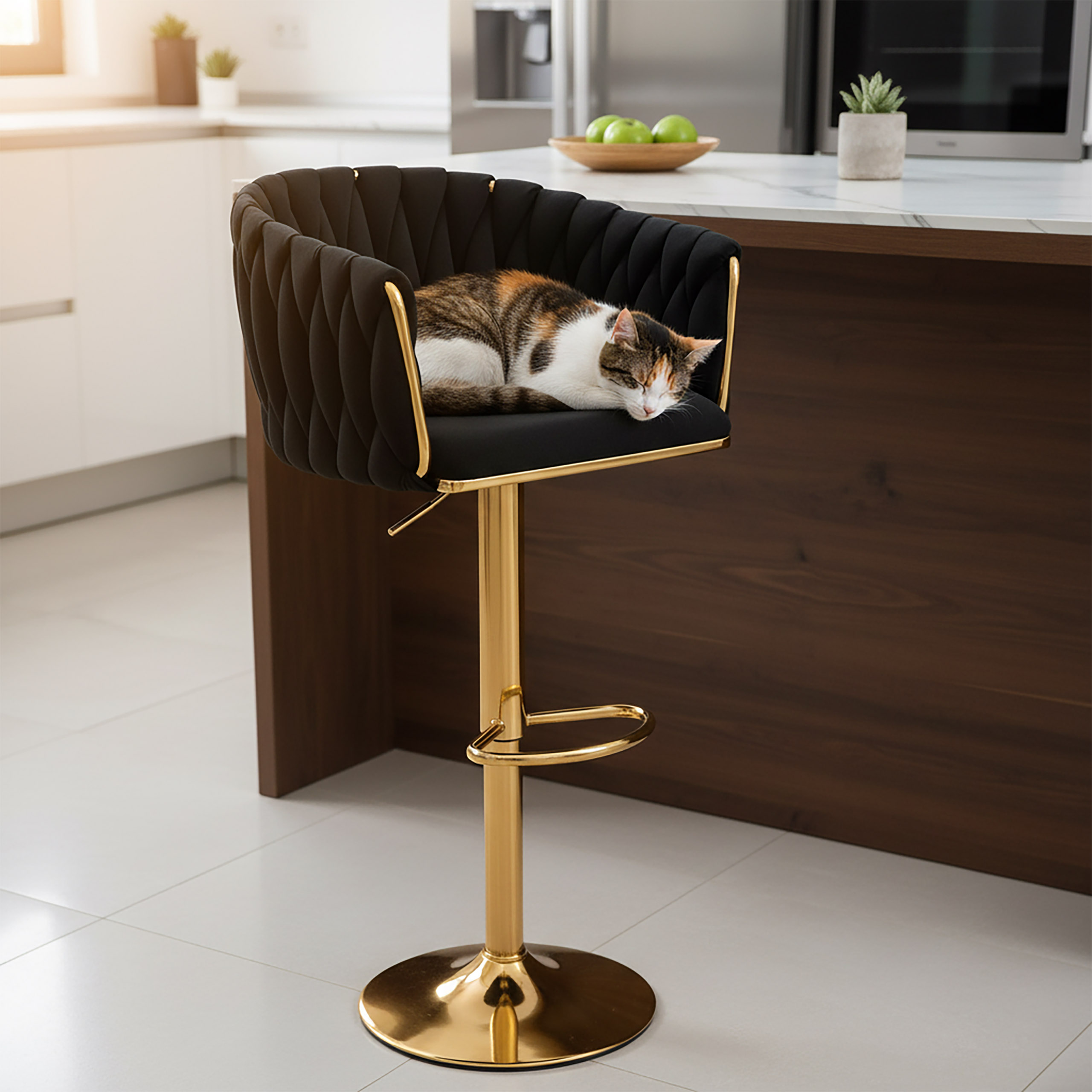 Hoker barowy Cofton Gold czarny Velvet - obrazek 3