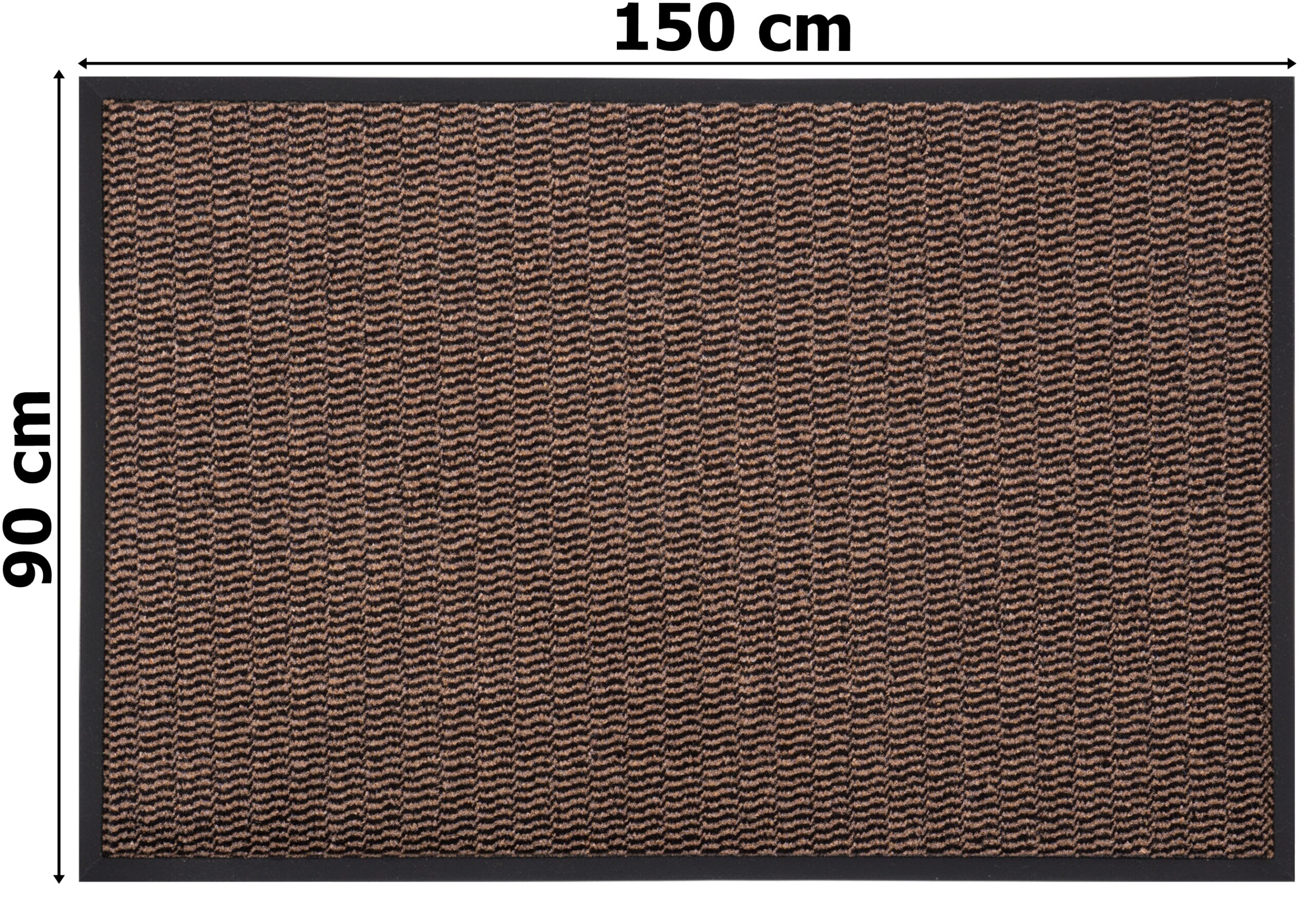 Wycieraczka do butów wejściowa pod drzwi 90x150 cm ALMERIA brązowa - obrazek 4