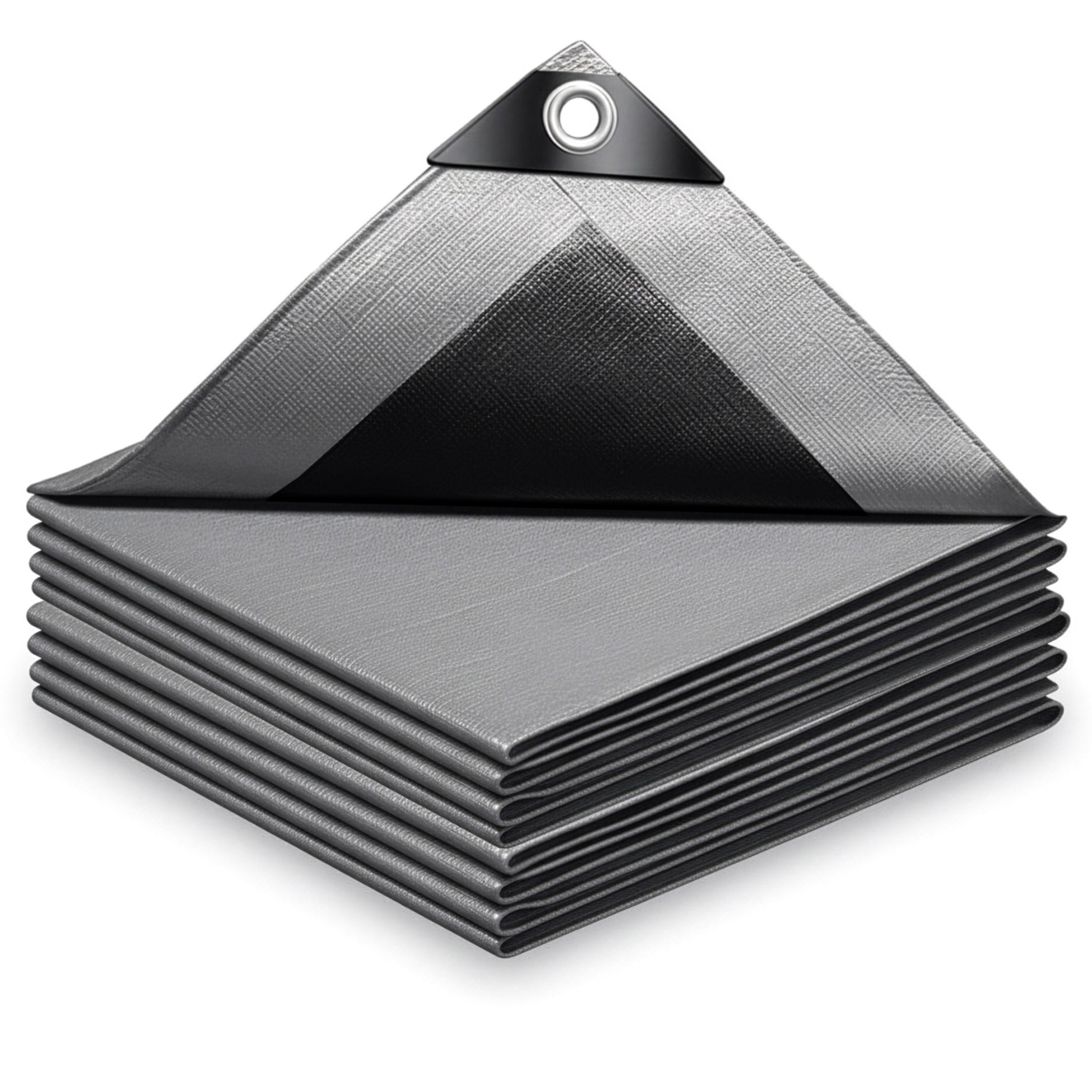 Plandeka 4x8m srebrna GRENTO 260GSM - obrazek 4