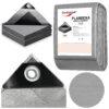 Plandeka 6x8m srebrna GRENTO 260GSM